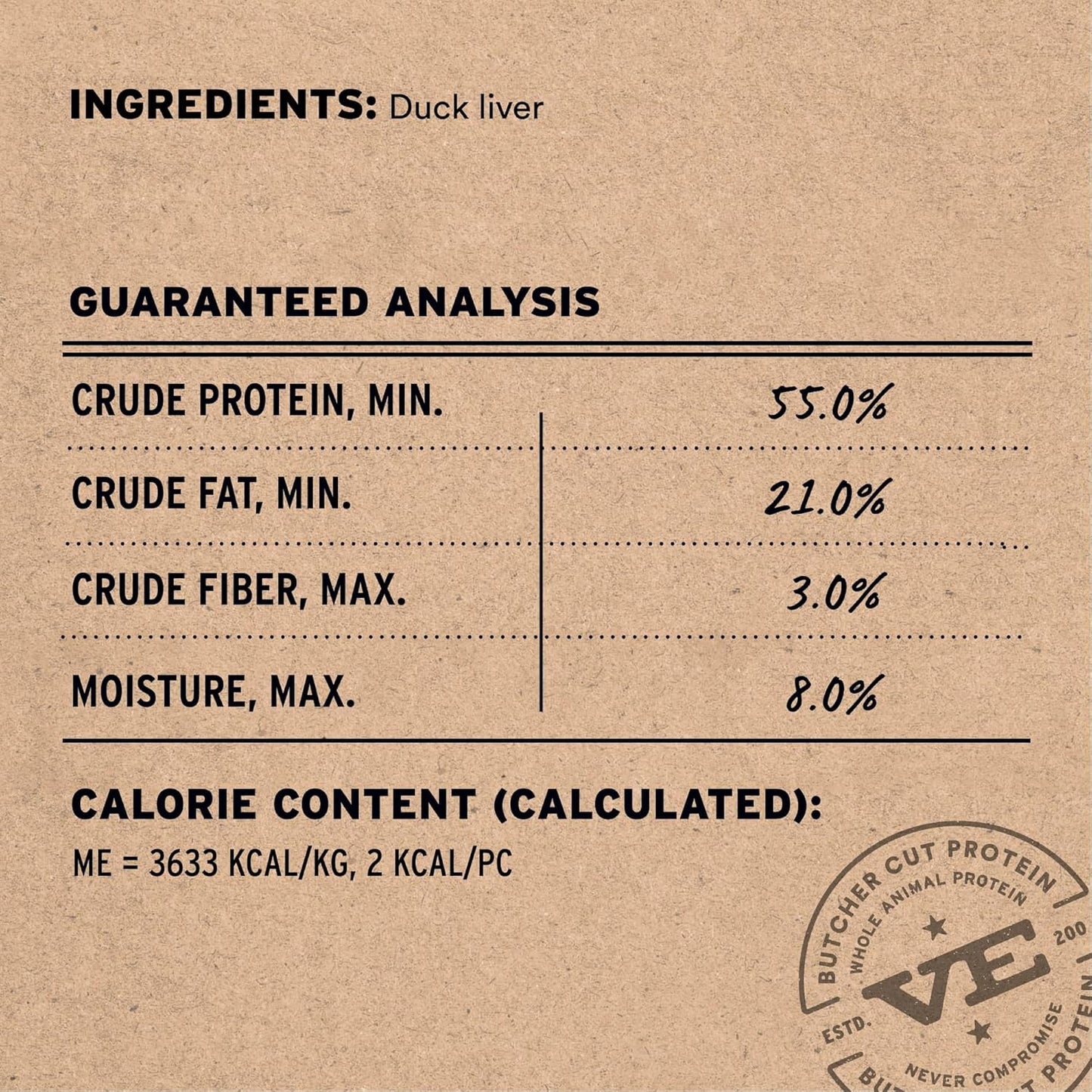 Vital Essentials Freeze Dried Cat Treats | Duck Liver, Single Ingredient | Premium Quality | Grain Free, Healthy Treats for Cats, 0.9 Oz Bag