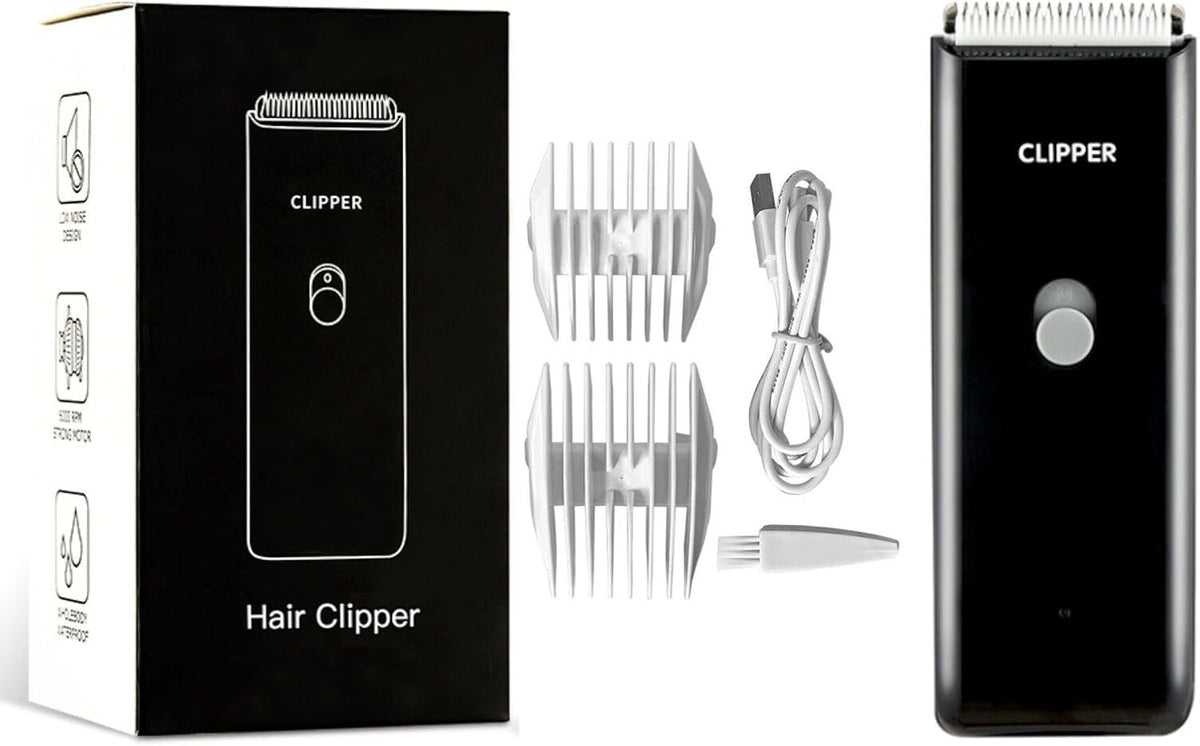 Dog Clippers,Quiet Washable USB Rechargeable Cordless Dog Grooming Kit,Electric Pets Hair Trimmers Shaver Shears for Dogs and Cats Black