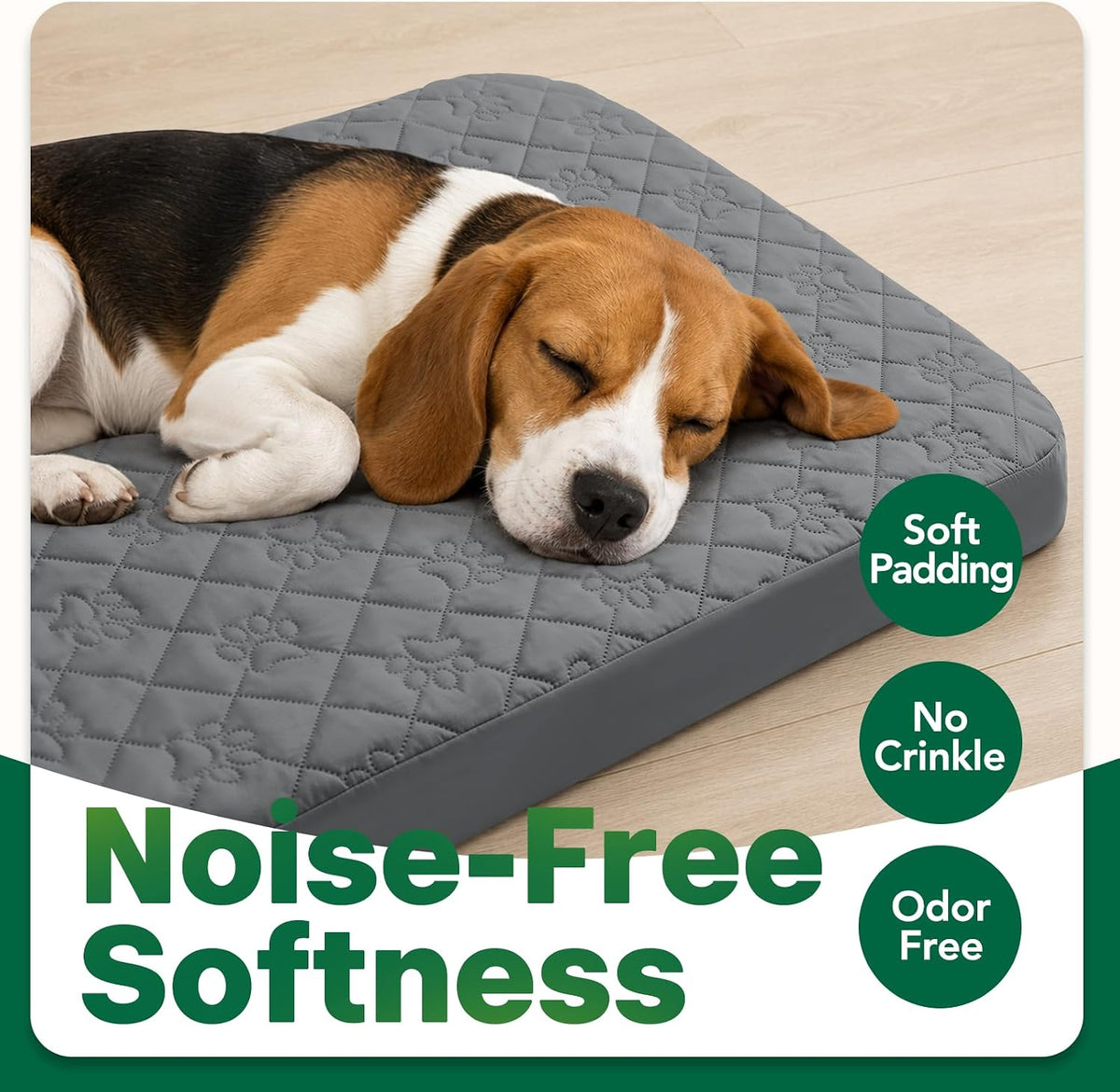 PAWFINITY XXL Waterproof Dog Bed Cover Replacement, Fitted Sheet Washable
