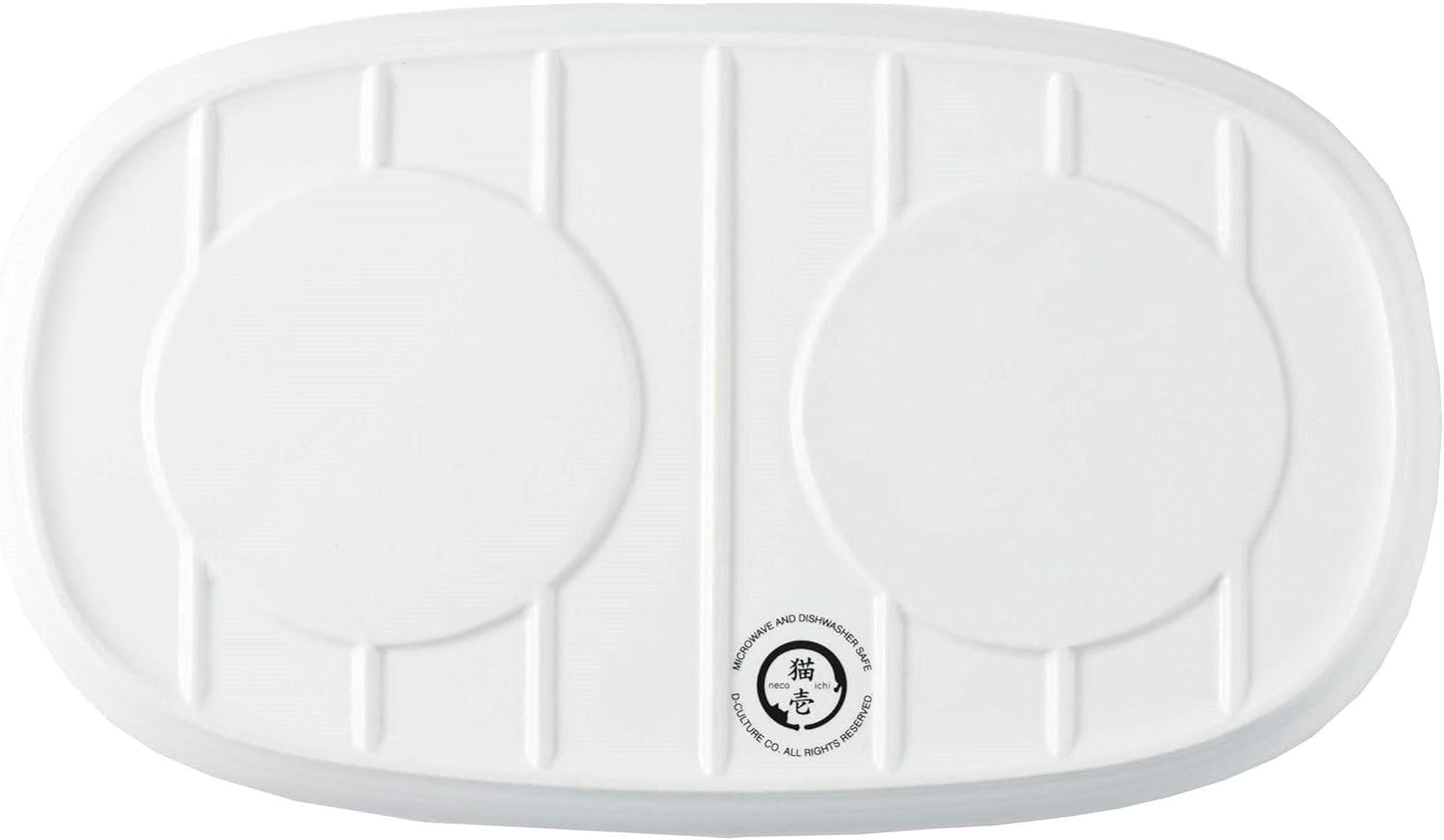 Necoichi Raised Cat Bowl Dining Tray (Bowl Set with Dining Tray)