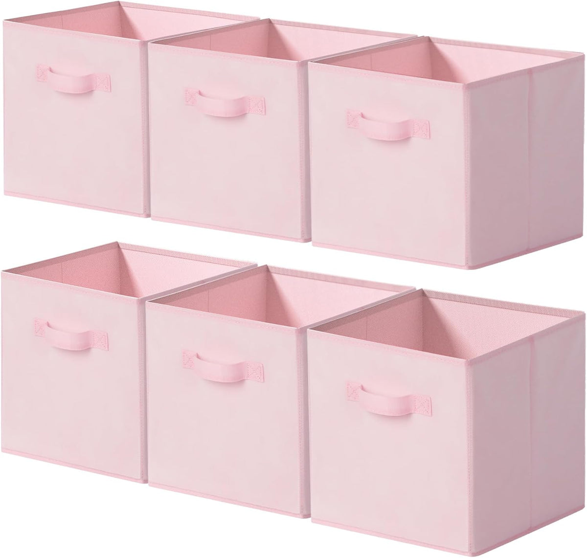 Cupic Cupid 6-Pack 11X11 Storage Cubes, Cube Storage Organizer, Pink