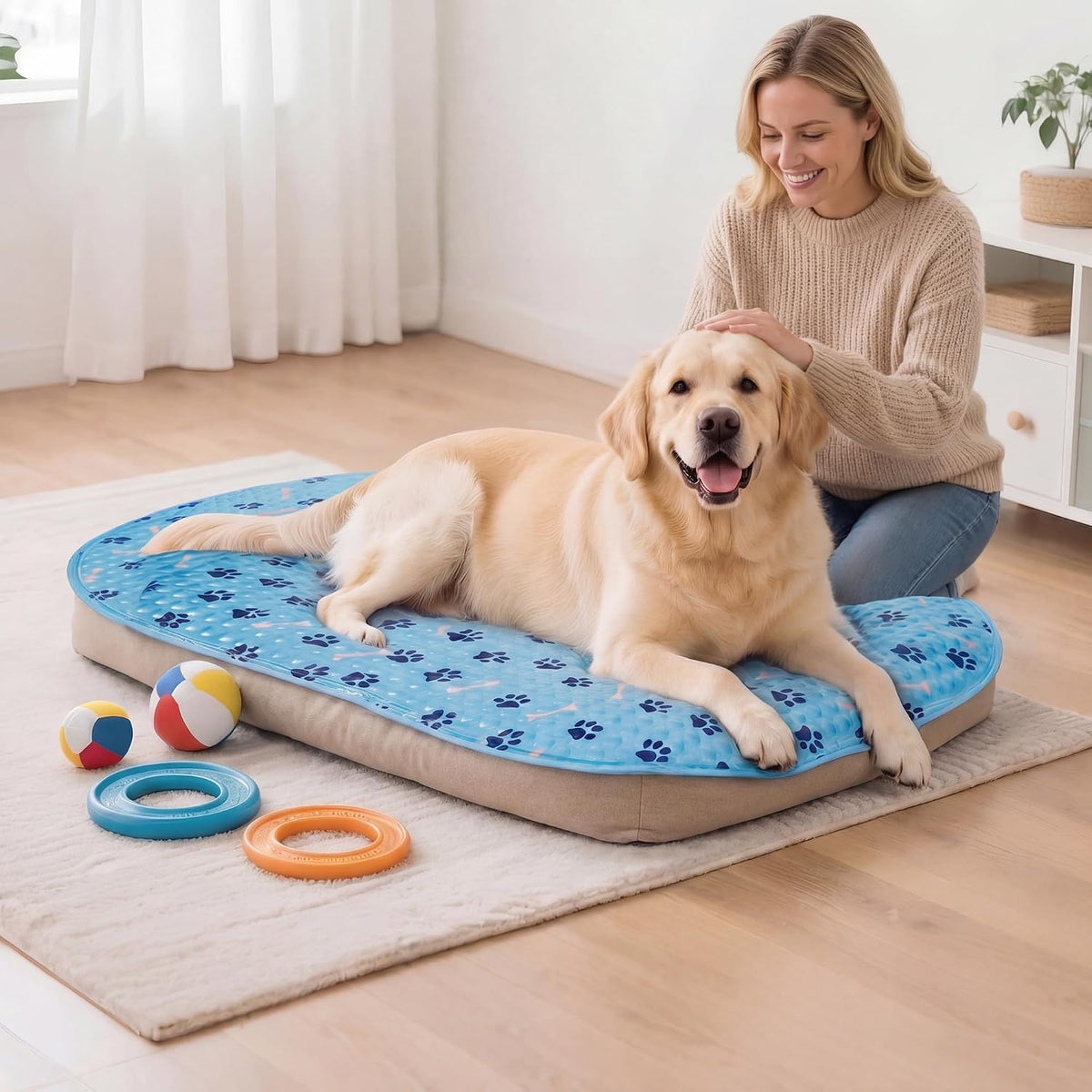 Cooling Mat for Dogs, Gel Dog Cooling Mat Pet Pad for Cats, Crates & Beds