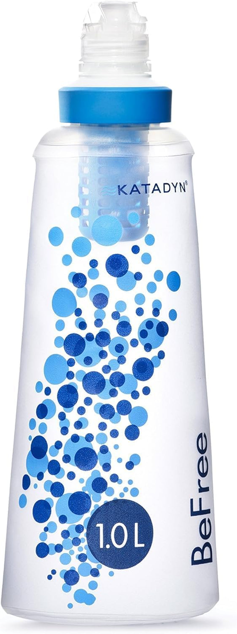 Katadyn Befree 1L Lightweight Collapsible Water Filter Bottle for Outdoors