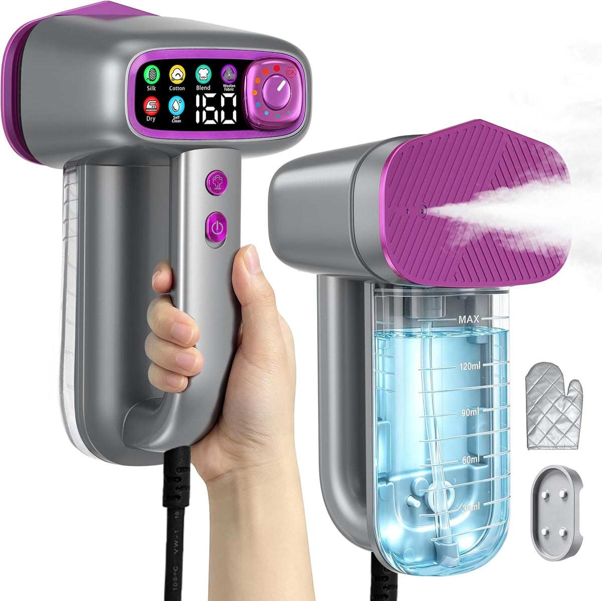 Handheld Steamer for Clothes,Travel Garment Steamer for Fabric