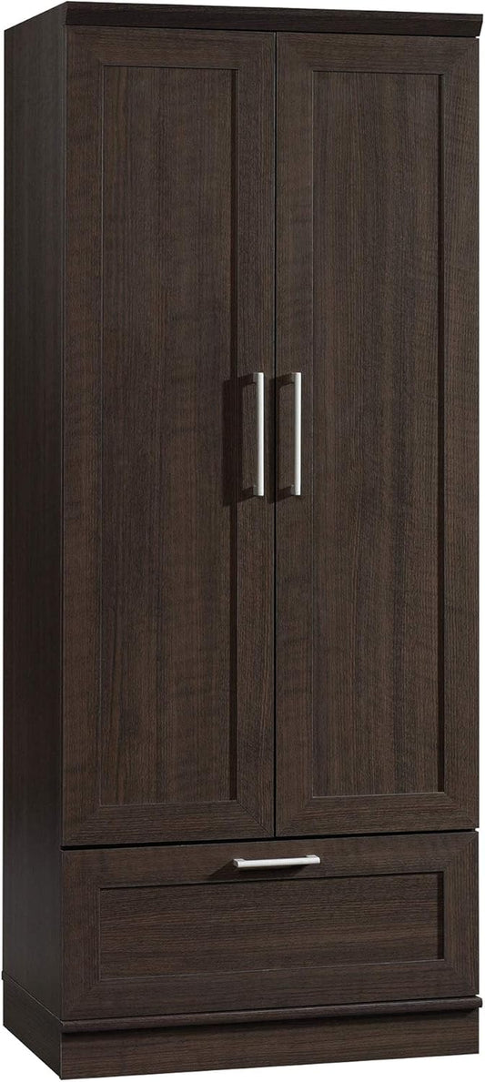 Sauder Homeplus Wardrobe/Pantry Cabinets, L: 28.98" X W: 20.95" X H: 71.18", Dakota Oak Finish