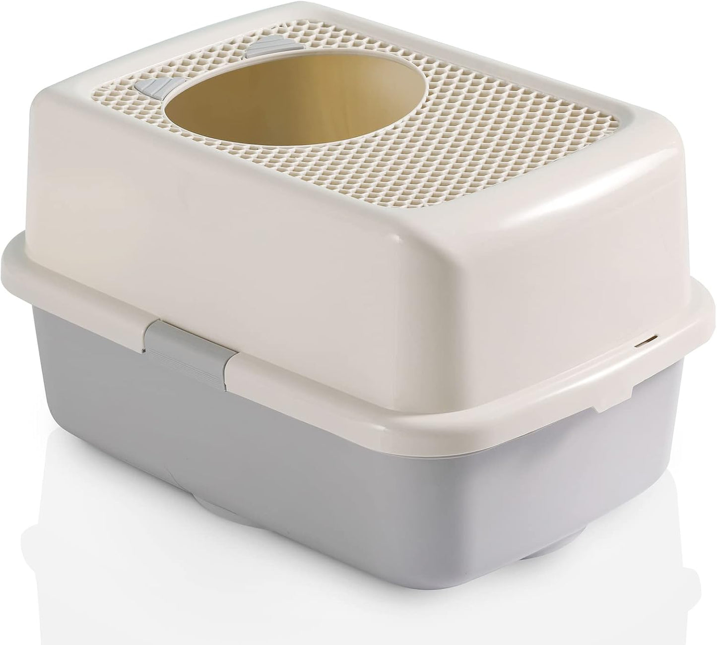 Smart Paws Covered Litter Box for Cats – Enclosed Design with Odor Control, No Mess, Easy Clean, Large Size for Multiple Cats