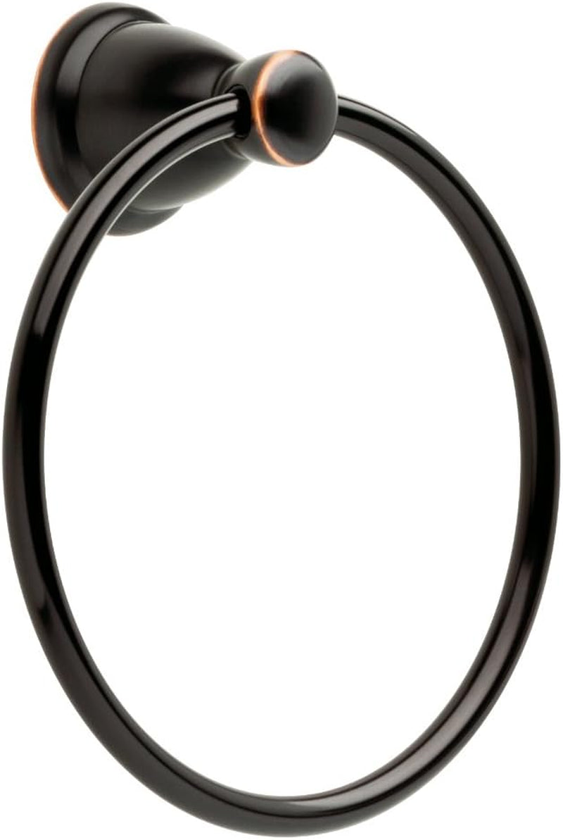 Franklin Brass Kinla (1-Pack) Hand Towel Holder Oil Rubbed Bronze Towel Racks for Bathroom Wall round Towel Ring Holder for Bath Towel Hanger for Kitchen, Bathroom Accessories KIN46-ORB-1