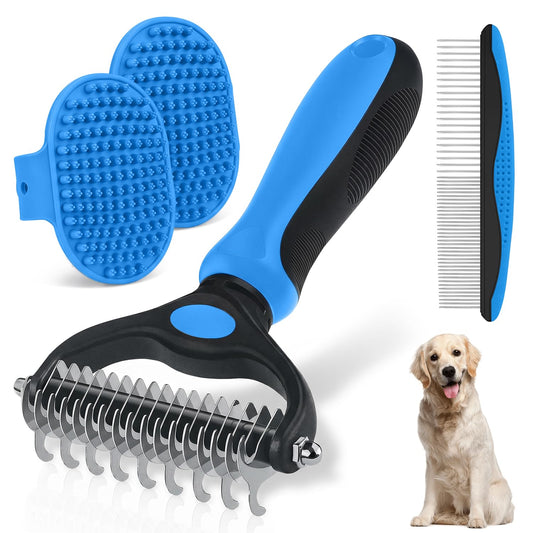 Pet Grooming Rake,Metal Comb, Bathing Grooming Brush for Dogs and Cats