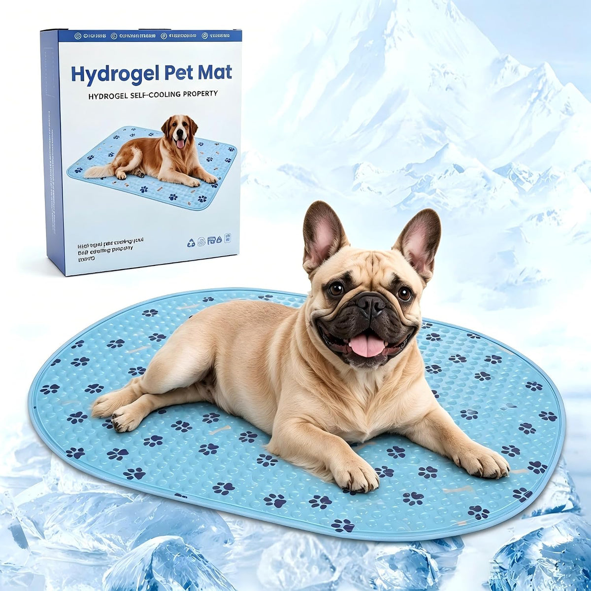 Cooling Mat for Dogs, Gel Dog Cooling Mat, Self-Cooling Gel Small Dog Pad