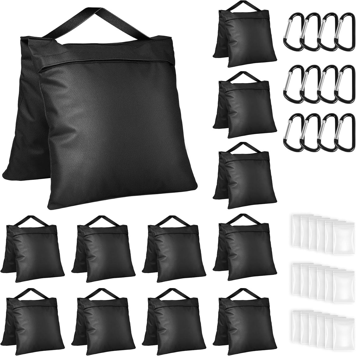 12 Pack Sand Bags Weight Bags, Heavy Duty Sandbags for Patio, Tripod