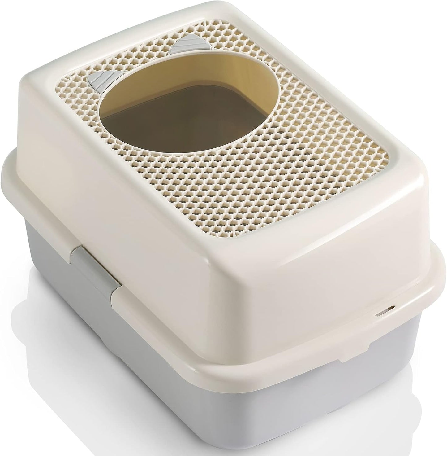 Smart Paws Covered Litter Box for Cats – Enclosed Design with Odor Control, No Mess, Easy Clean, Large Size for Multiple Cats