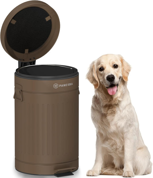 PAWZIDEA Dog Poop Trash Can outside Odor Control, 3.1 Gallon, Waterproof
