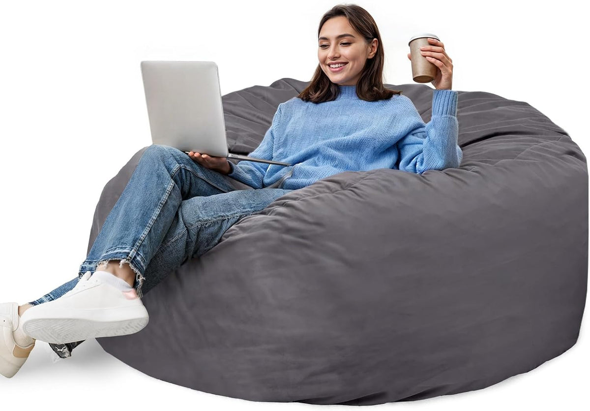 DUMOS Bean Bag Chairs with Memory Foam for Teens, Living Room
