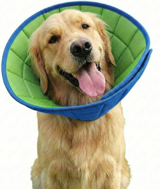 Sanher Soft Dog Cone Collar - Comfortable Recovery E-Collar for Dogs & Cats after Surgery, Adjustable Elizabethan Collar Alternative, Stops Licking (XL)