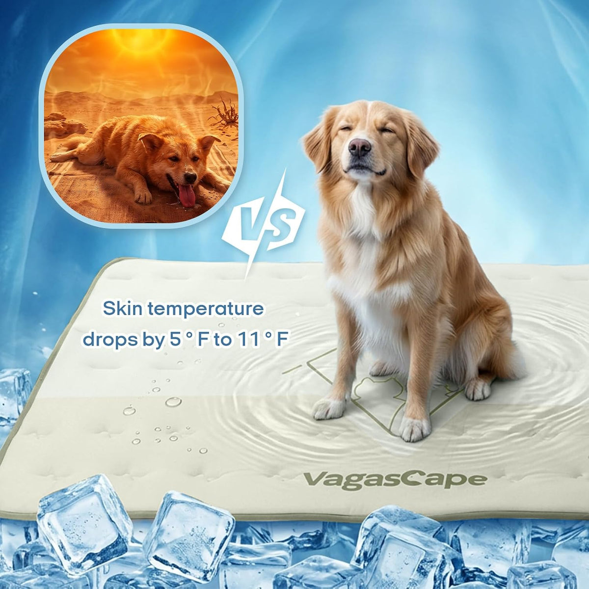 Vagascape 3.0 Supportive Double Sided Dog Cooling Mat
