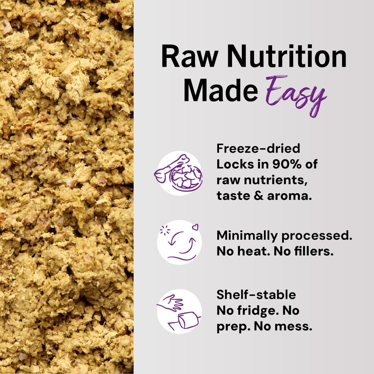 Stella & Chewy'S Freeze-Dried Raw Cat Dinner Morsels - Premium Chicken Recipe with 98% Cage-Free Meat & Organs - Natural Grain-Free Cat & Kitten Food - Made in USA - 3.5 Oz