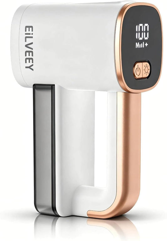 Eilveey Fabric Shaver Rechargeable Lint Remover with 3 Extra Blades & Light