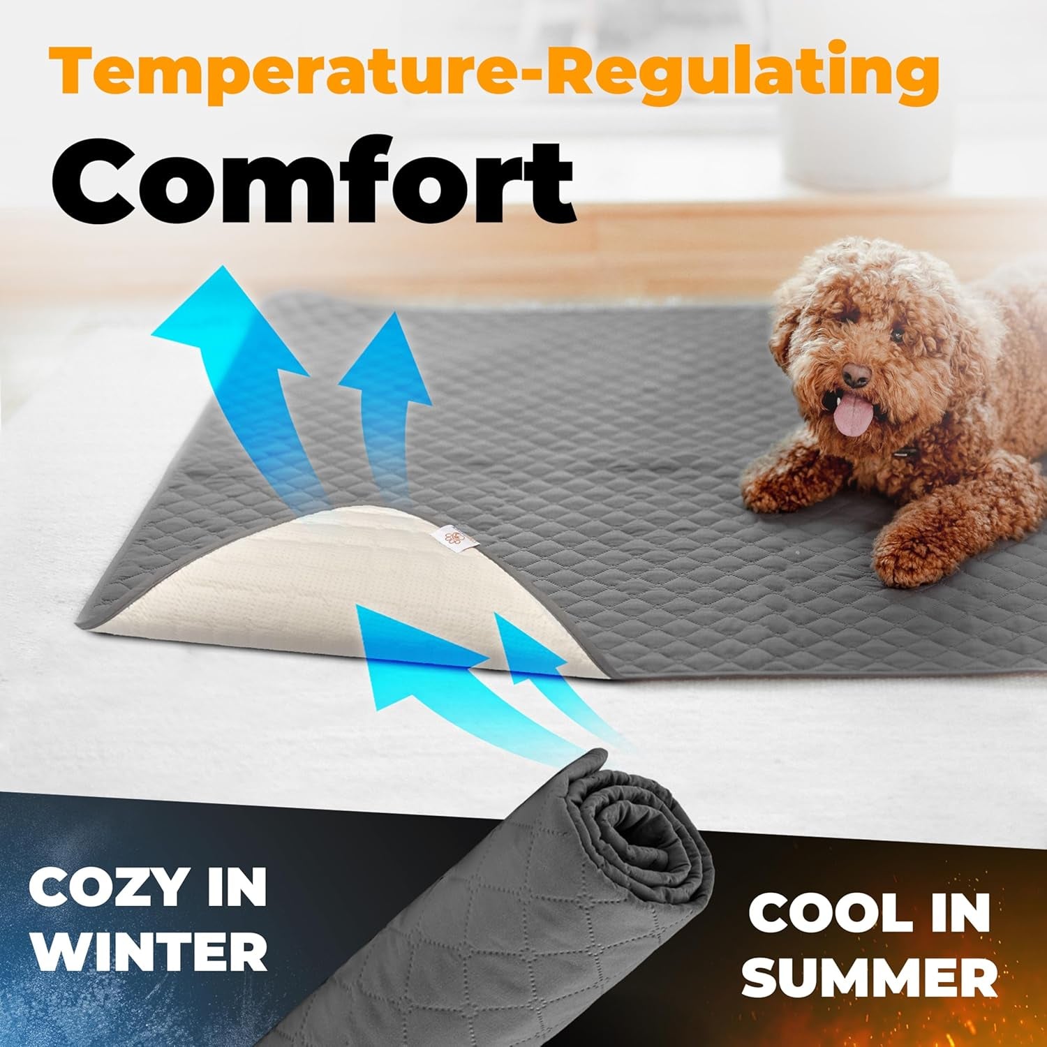 Waterproof Dog Blanket for Couch – Pet Hair Resistant Sofa Protector - Non Slip Dog Couch Cover - Washable Waterproof Pet Blanket for Sofa Bed Car - Reversible Dog Blanket for Couch Protection