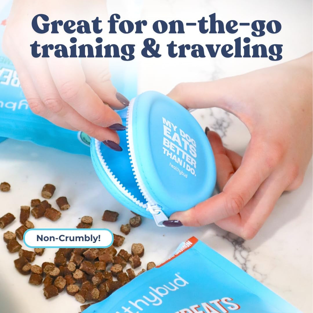 Healthybud Mini Salmon Dog Training Treats – Soft Low Calorie Bites (1 Kcal Each) – 500+ Tiny Rewards for Puppies & Small Dogs – Salmon Oil, Lion’S Mane & Reishi – Grain Free – Made in Canada – 6.5 Oz