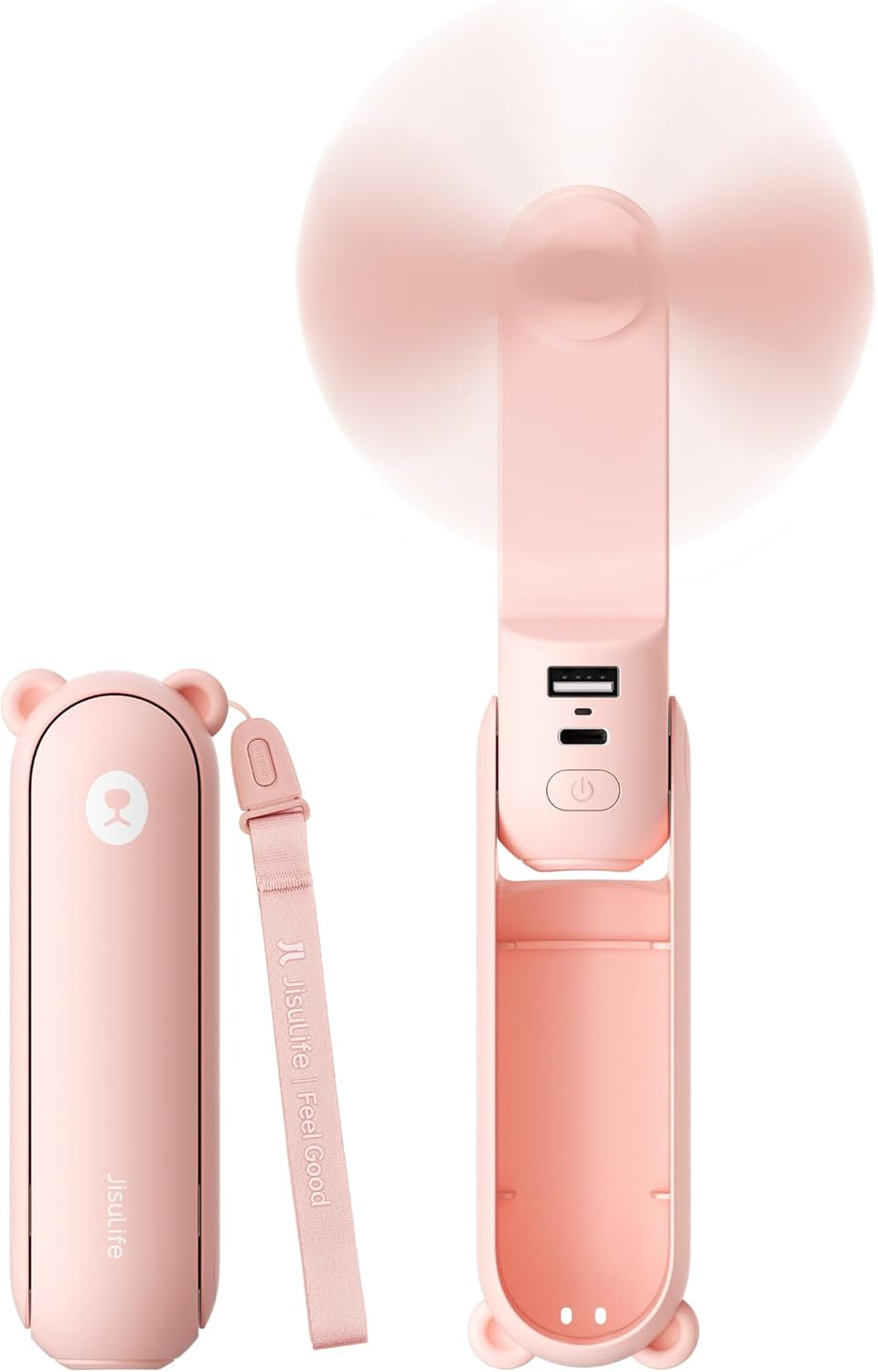 JISULIFE 3 in 1 Portable Fan with Power Bank & Flashlight Featured