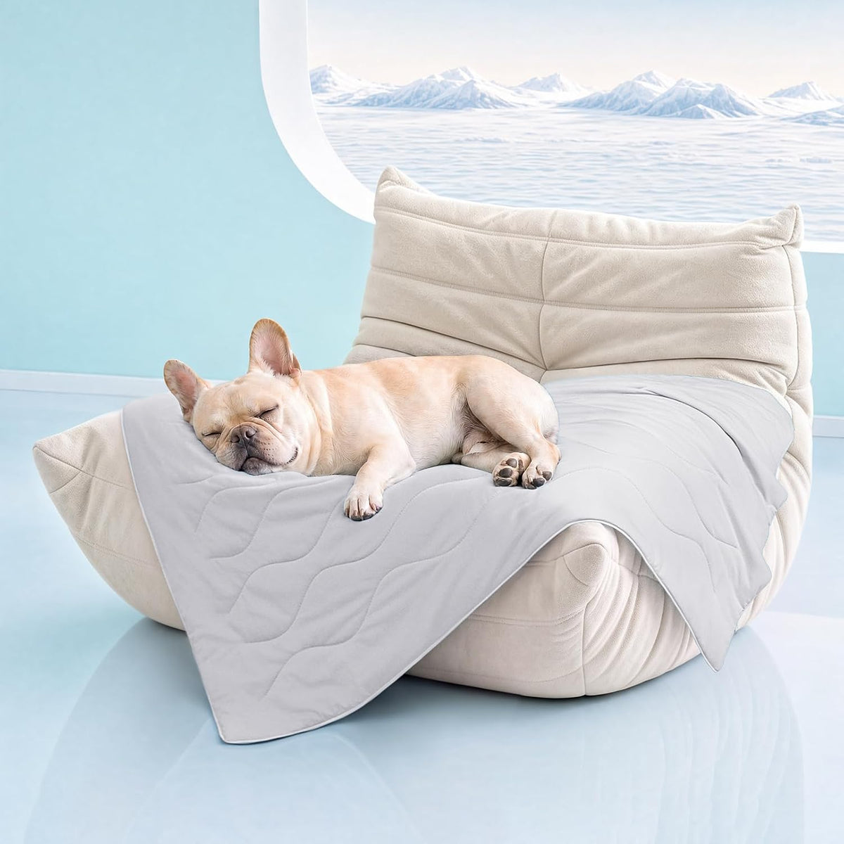 Luciphia Cooling Dog Blanket, Q-MAX>0.5 Pet Throw for Couch, Crate & Bed