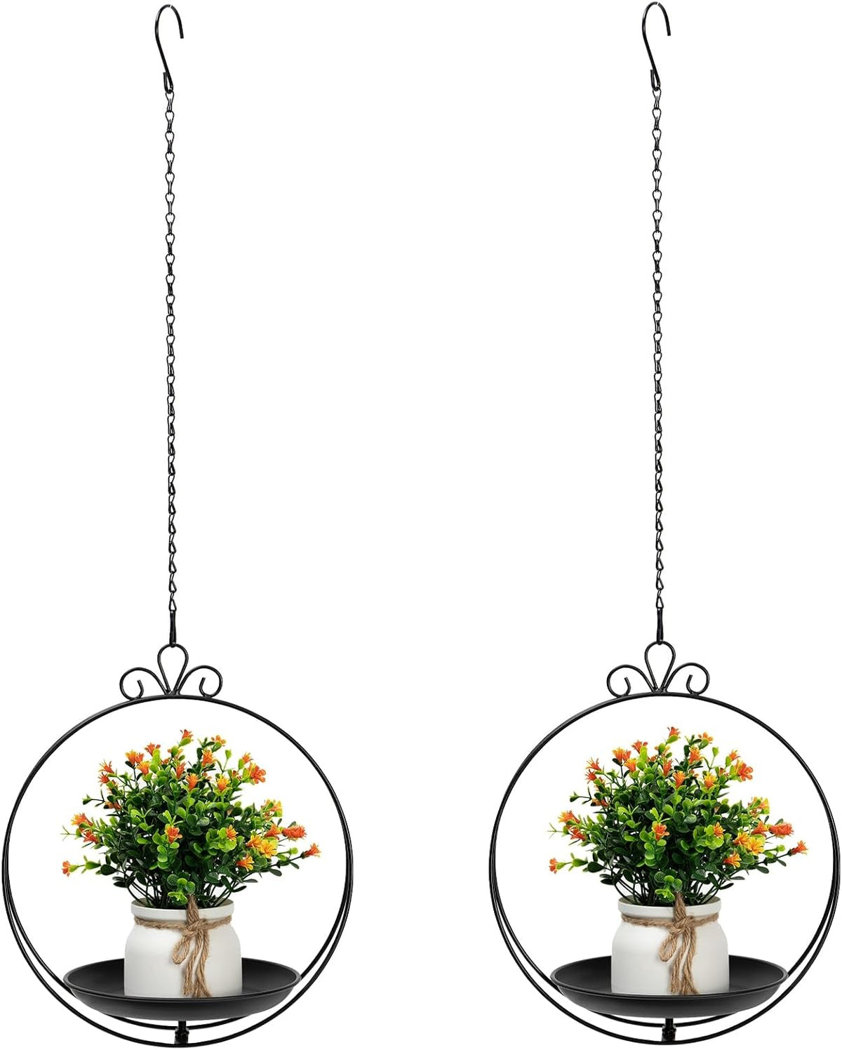 Hanging Planter for Indoor Outdoor Plant, Plant Hanger, Hanging Plant Tray