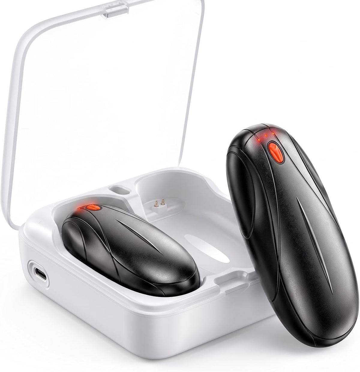 Rechargeable Hand Warmers, 14000Mah Electric Hand Warmer with Charging Case, 2 Pack Quick Charge Portable Heater,Gifts for Christmas, Winter, Outdoor, Camping, Golf, Hunting