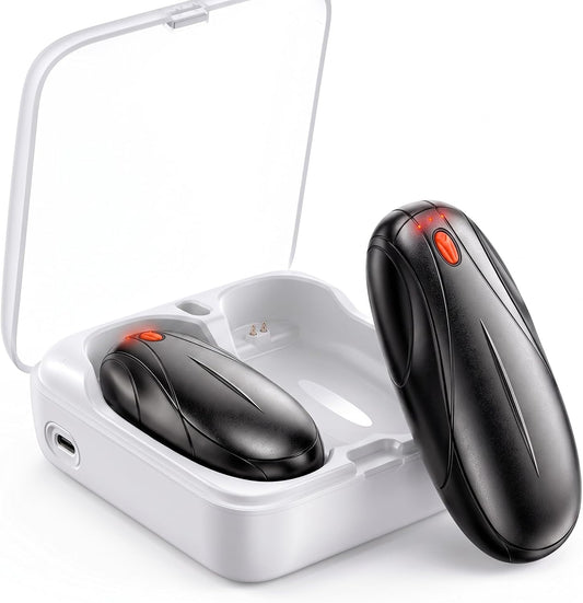 Rechargeable Hand Warmers, 14000Mah Electric Hand Warmer with Charging Case, 2 Pack Quick Charge Portable Heater,Gifts for Christmas, Winter, Outdoor, Camping, Golf, Hunting