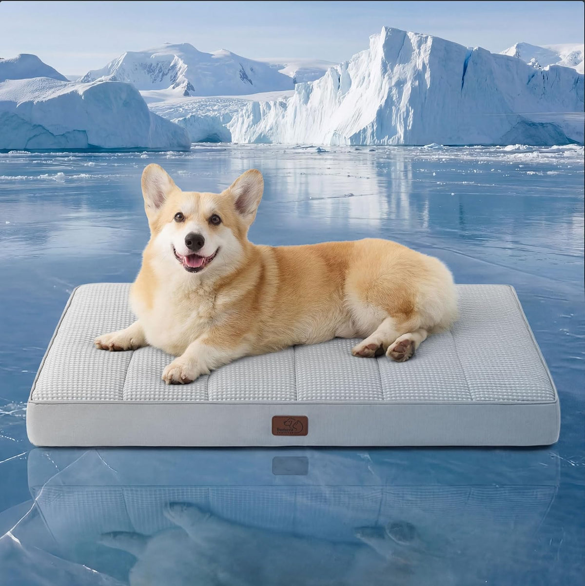 Bedsure Cooling Dog Bed for Crate, Large Breathable Pet Summer Bed, 35 Inch