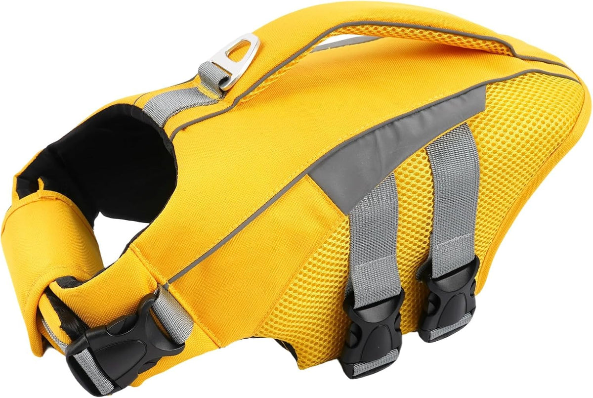 Dog Life Jacket for Dogs, High Buoyancy Vest for Swimming & Boating