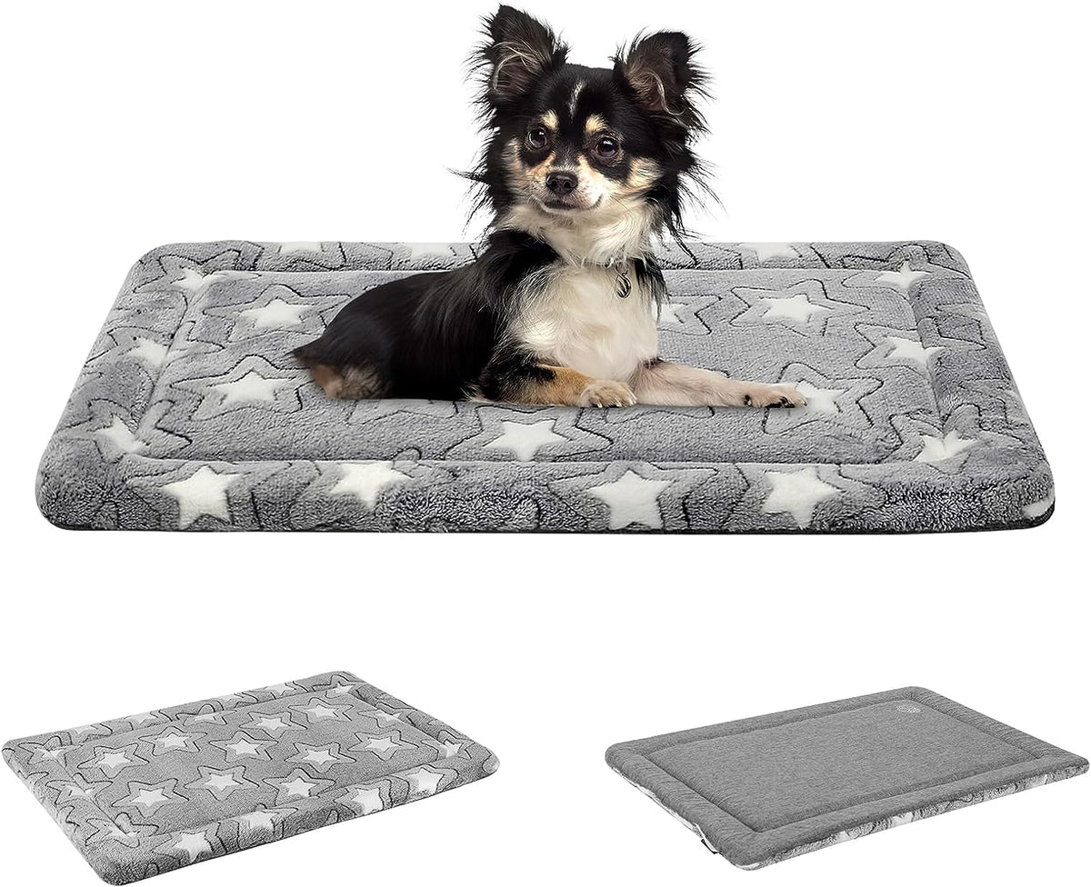 EMPSIGN Dog Crate Pad for 24"X18" Dog Crate, Star Pattern/Grey