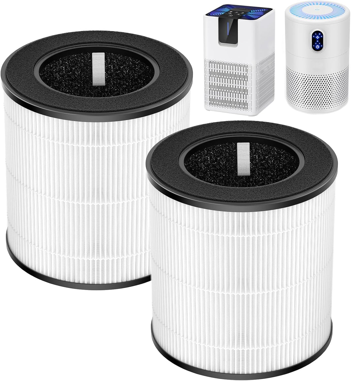 B-D02L/M05 Replacement Filter for MOOKA B-D02L & M05 Air Purifier, 2 Pack