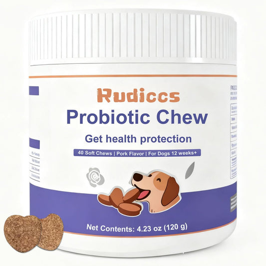 Dog Probiotics Soft Chew for Digestive Health & Immune Support