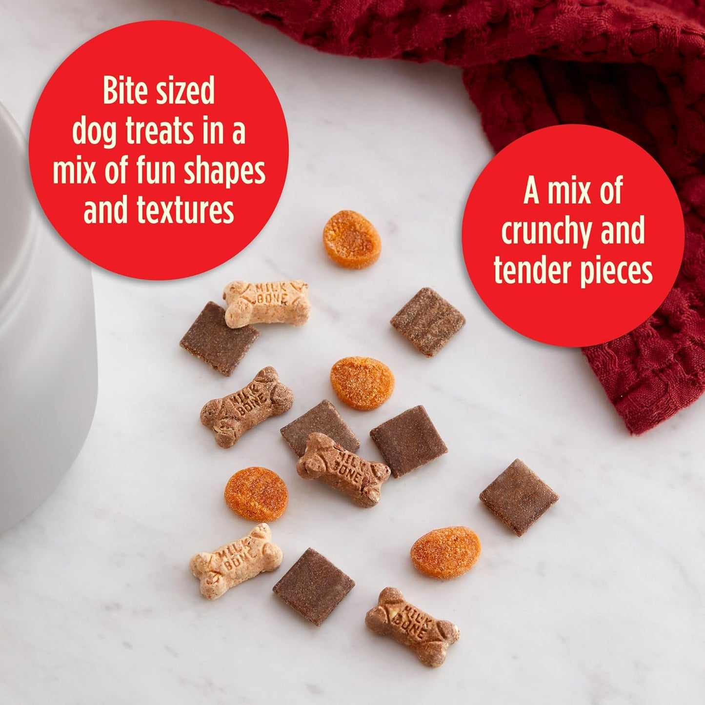 Milk-Bone Trail Mix Dog Treats, Real Beef & Sweet Potato Flavor, 20 Ounces