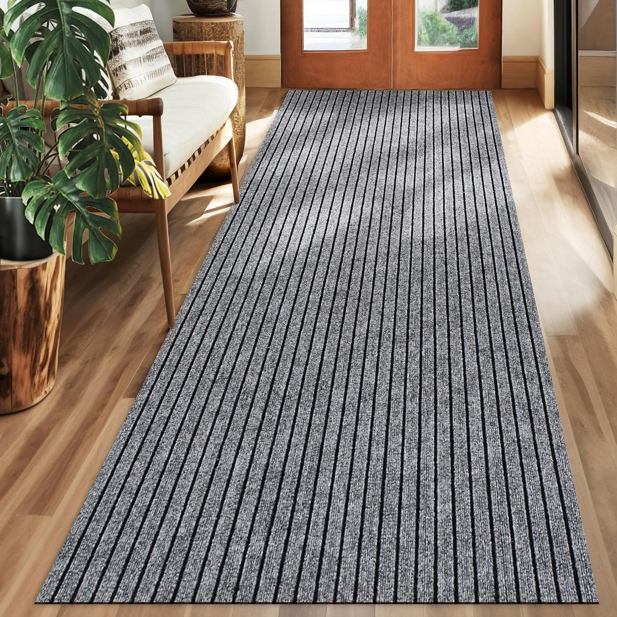 Koloko 2Ft X 6Ft Outdoor Runner Rug Waterproof, Non Slip Rubber Backing