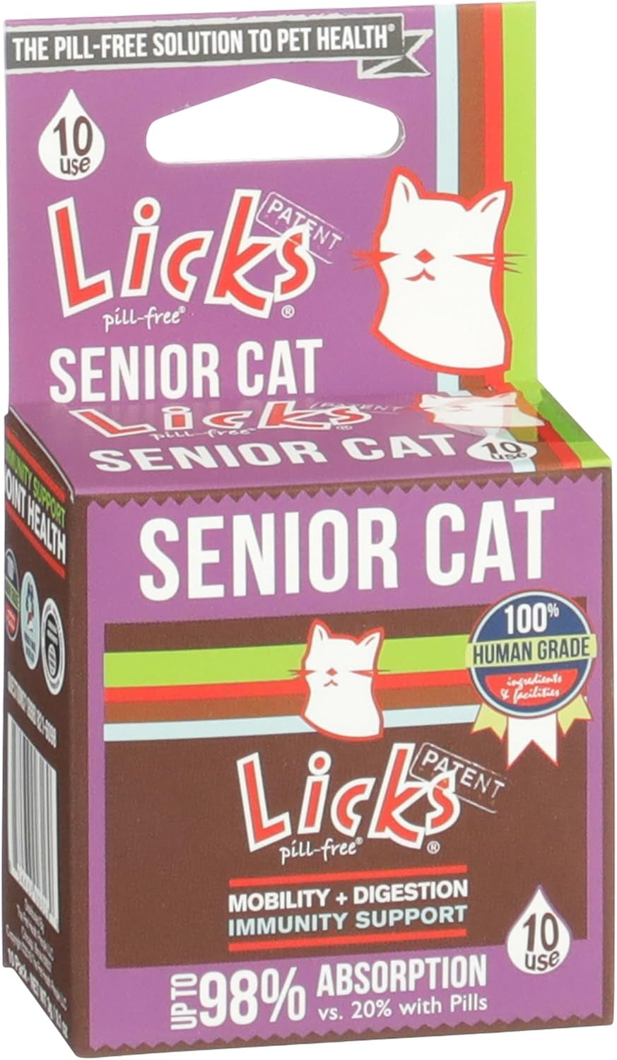 Licks Senior Pet Health, Omega 3, Fish Oil, 10 Packets