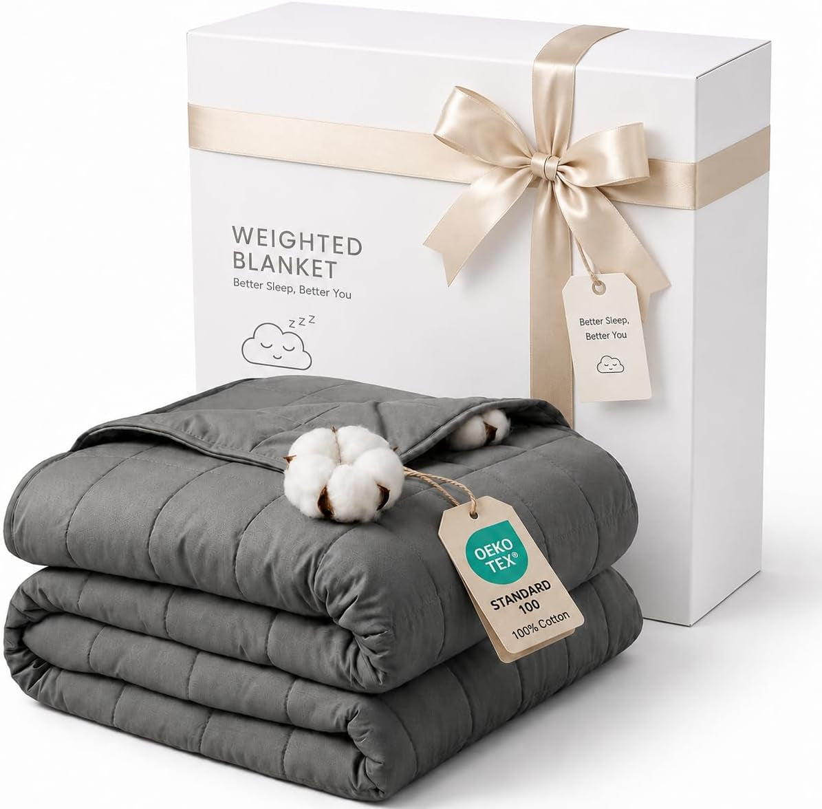 AN Cooling Weighted Blanket for Adults, 60" X 80" 15Lbs Queen