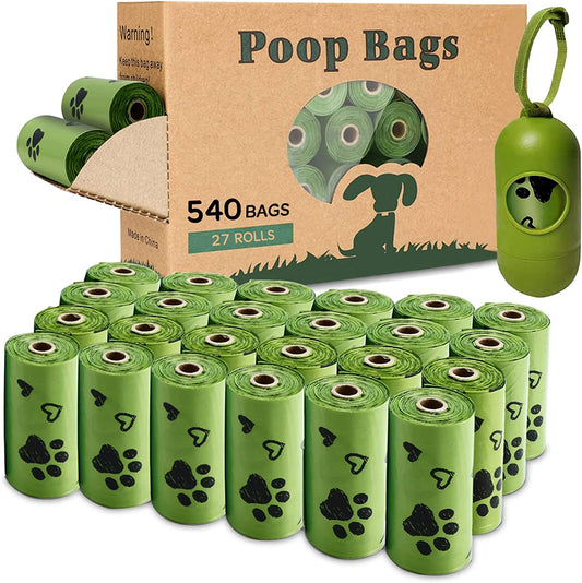 Dog Poop Bag Biodegradable 540 Count Dog Waste Bags with Dispenser Scented