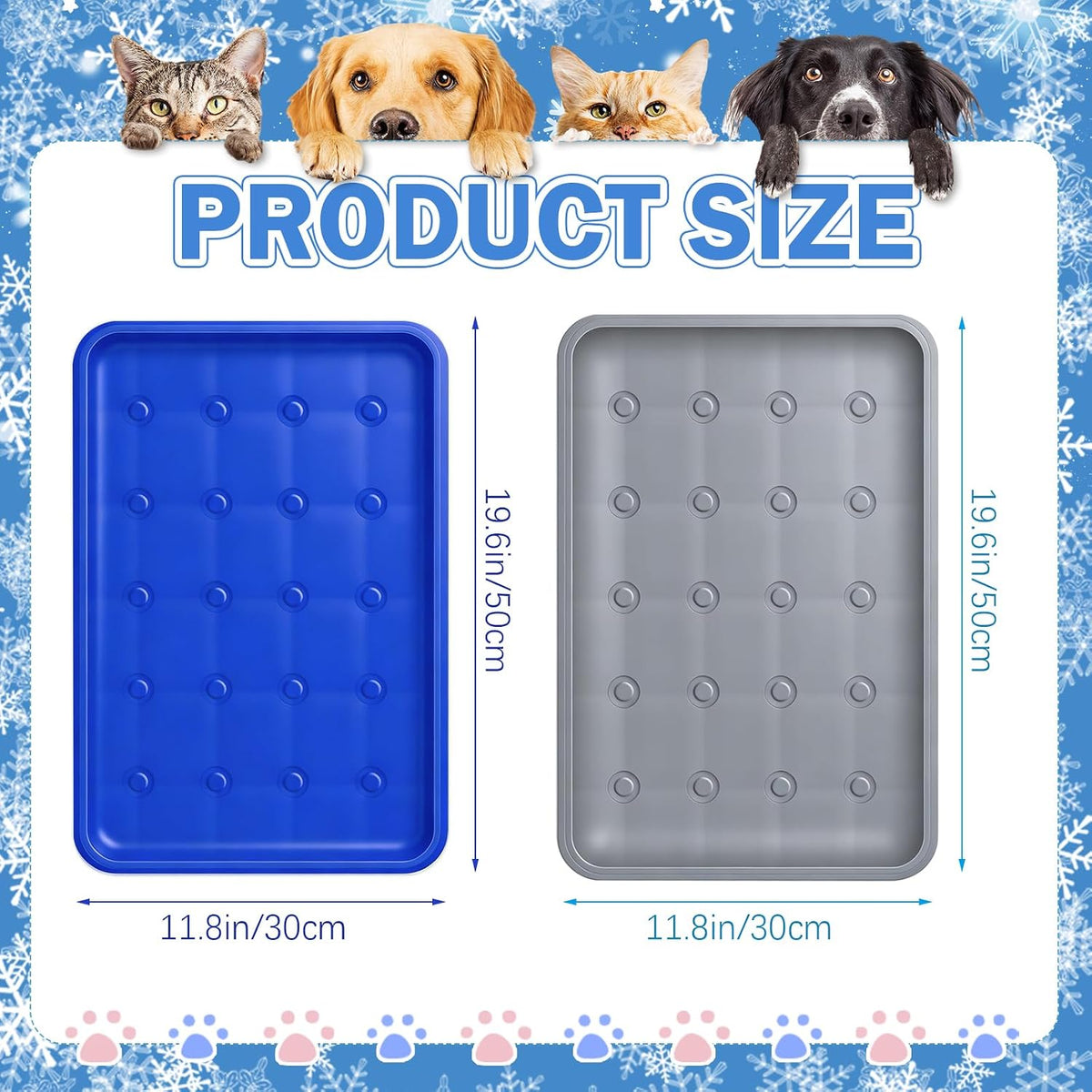 2Pcs Dog Stroller Cooling Mat for Pet Stroller Outdoor Pet Cooling Mat Waterproof Cooling Pad for Small Cat Puppy,Solid Color