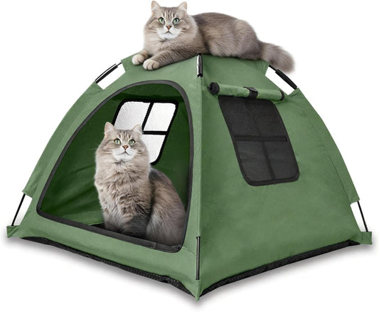 Anti-Anxiety Open Pet Tent for Cats & Dogs, Calming Hideaway