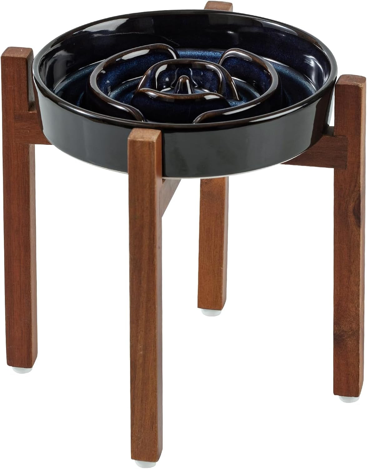Havniva Raised Slow Feeder Dog Bowls, Elevated Dog Bowls Slow Feeder