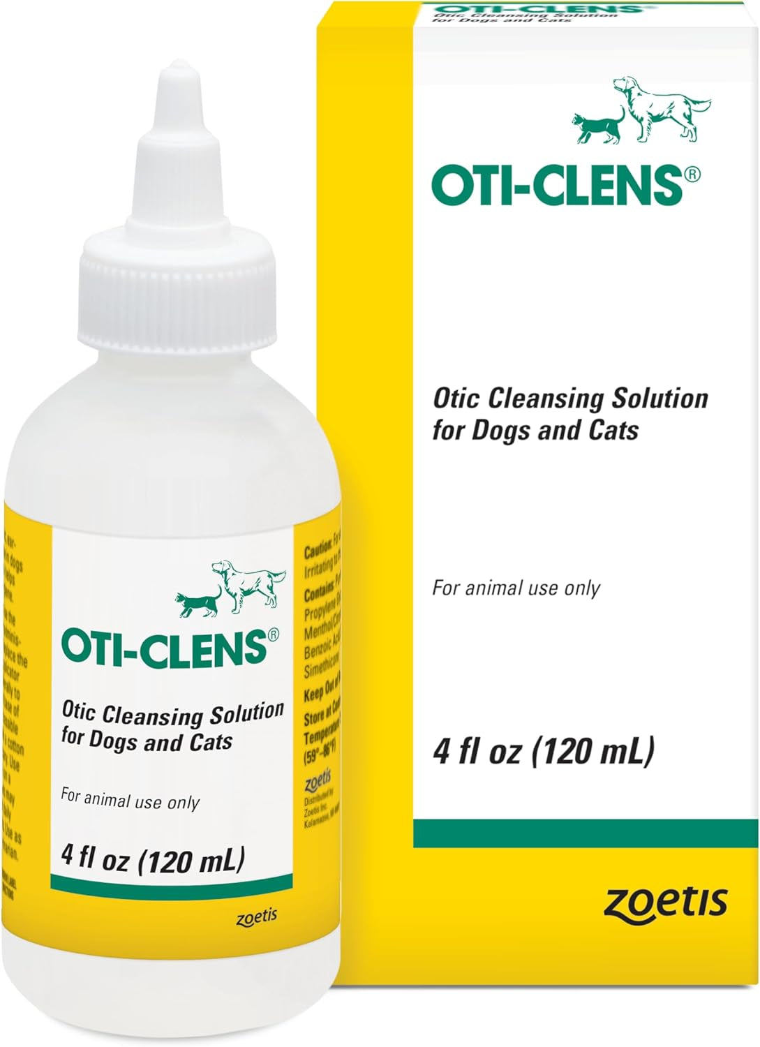 Ear Cleansing Solution for Dogs & Cats, 4 Oz