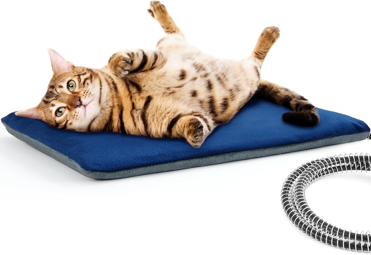 Pecute Pet Heating Pad for Cat Dog, Outdoor & Indoor Reversible Use, IPX7