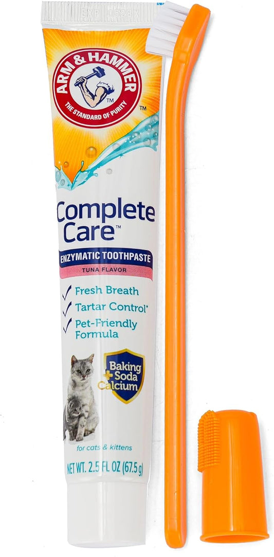 Arm & Hammer Complete Care Cat Dental Kit, Tuna Flavor, 2.5 Oz