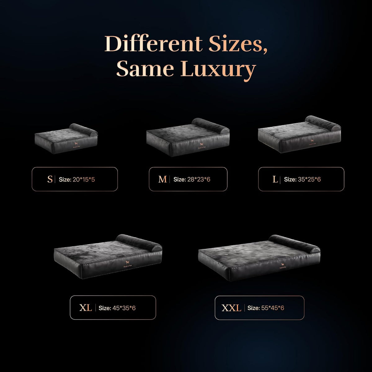 NOAH & PAW XL Dog Bed, 45X35X9.1 Inch, Orthopedic Large Dog Beds, Eggshell Memory Foam Infused with Cooling Gel, Water Resistant, Machine Washable, Includes Inner Cover