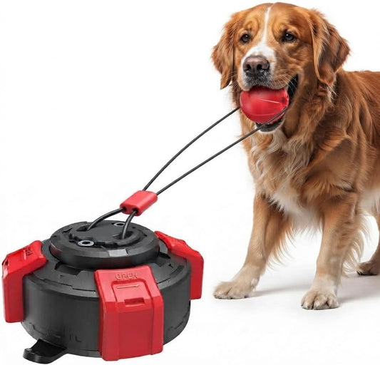 TIBO Interactive Dog Toy, Suction Cup Tug of War Dog Toys for Boredom & Aggressive Chewers, Bungee Pull Rope Toy with Ball for Indoor Self-Playing, Strong Training Toys for Large Medium Dogs