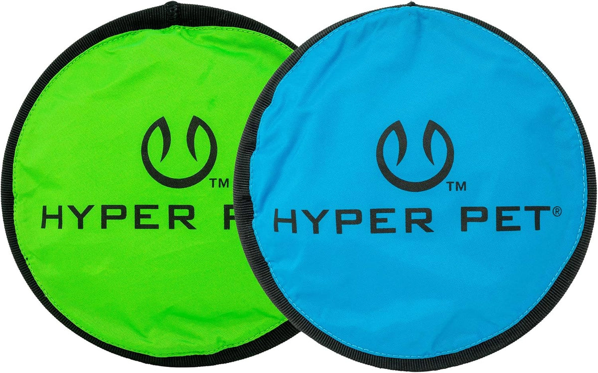 Hyper Pet Flippy Flopper Flying Disc Soft Dog Toy 9 Inch, Floats, 2 Pack