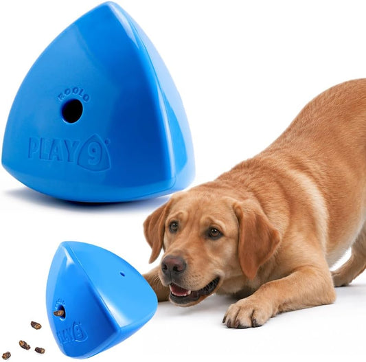 Roolo - Dog Treat Dispenser Toy (Blue), Teething Toys for All Breeds