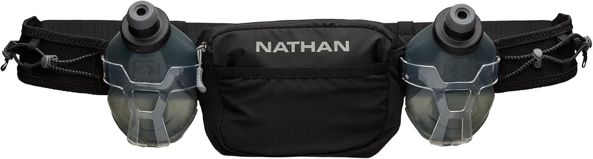 Nathan Running Belt Hydration with Flasks, Storage Pockets, Trail Mix Plus, Running Water Bottle Belt, Insulated, Walking, Hiking