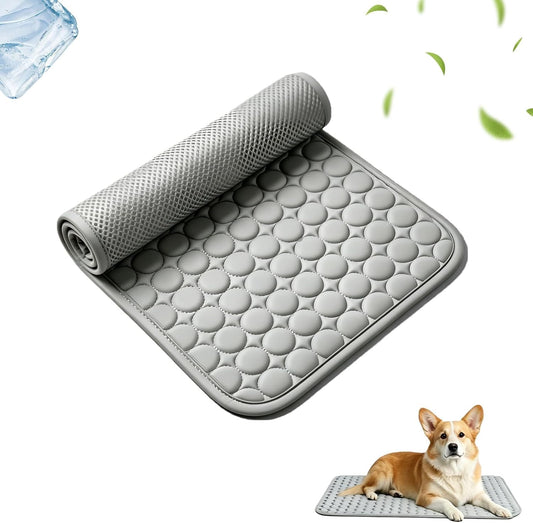 Pawlab Cooling Mat for Dogs, Reusable Pet Cooling Pad, Gray,X-Large